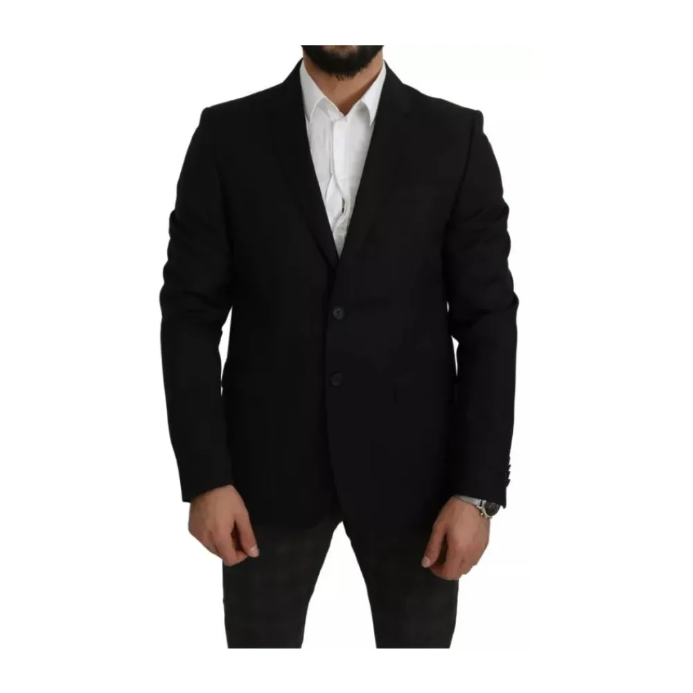 Heren Dolce & Gabbana Kostuums^e Wol Slim Fit Blazer