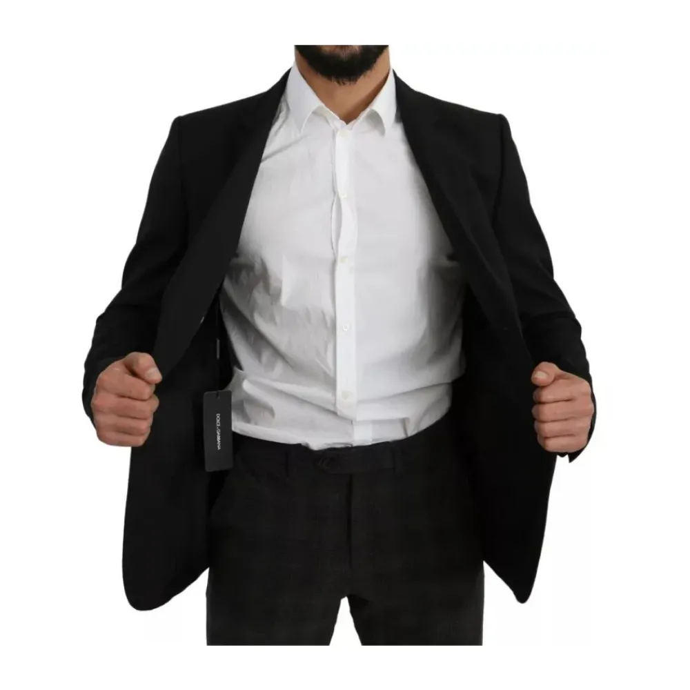 Heren Dolce & Gabbana Kostuums^e Wol Slim Fit Blazer