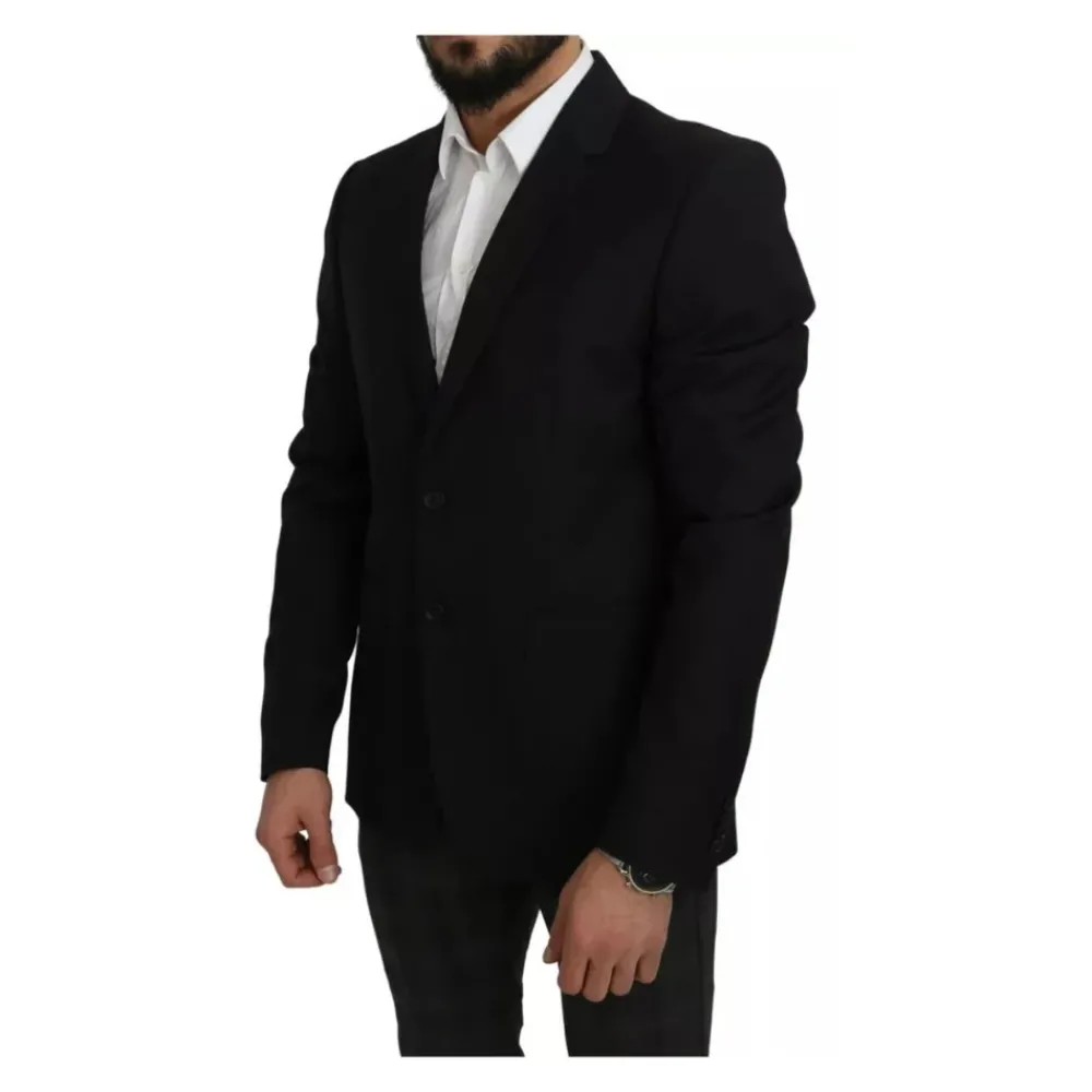 Heren Dolce & Gabbana Kostuums^e Wol Slim Fit Blazer