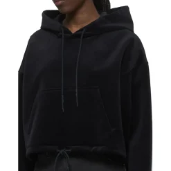 DAMES Golden Goose Hoodies & Sweatvesten^Zwarte zwarte hoodie met studs en kangoeroezak